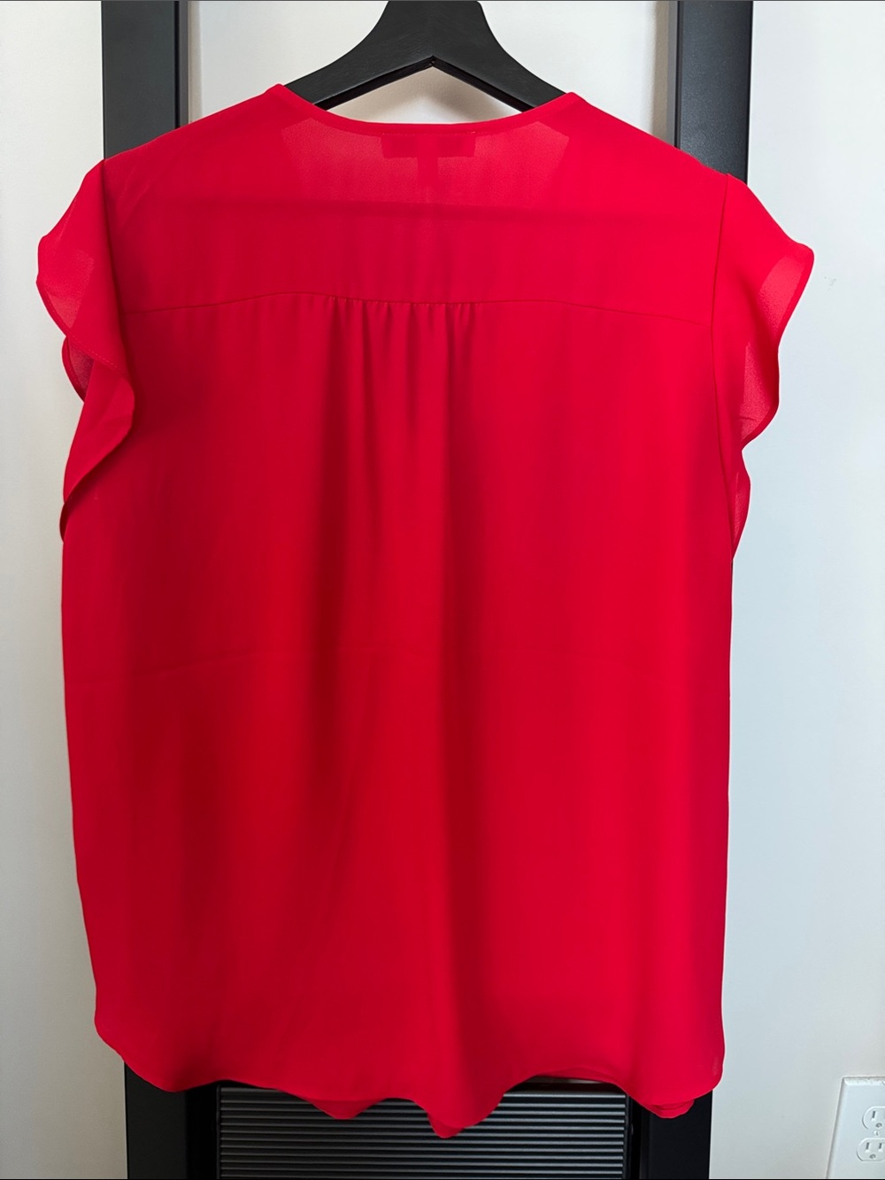 Chaus V-Neck Flutter Sleeve Blouse - Picture 2 of 5